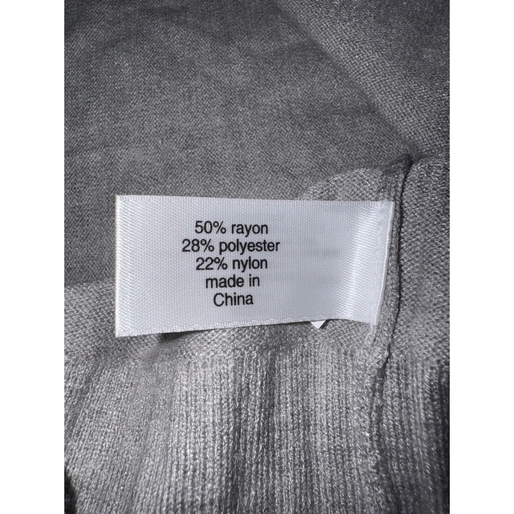 Lane Bryant Heather Grey V-Neck Sweater Plus Size 22/24 NWT Lightweight Knit - Picture 4 of 4